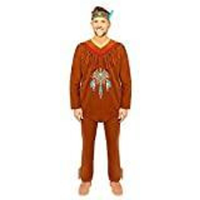 (PKT) (9907081) Vuxen herr indiankostym (Extra Large)