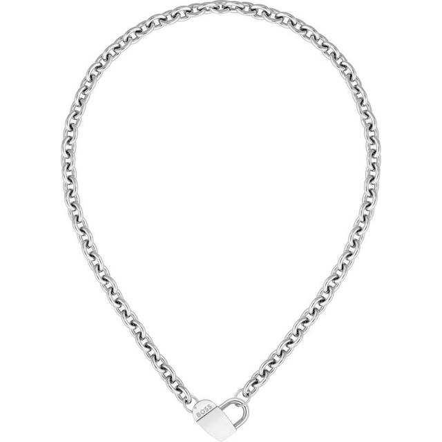 BOSS Stainless Steel Heart Link Ladies Necklace