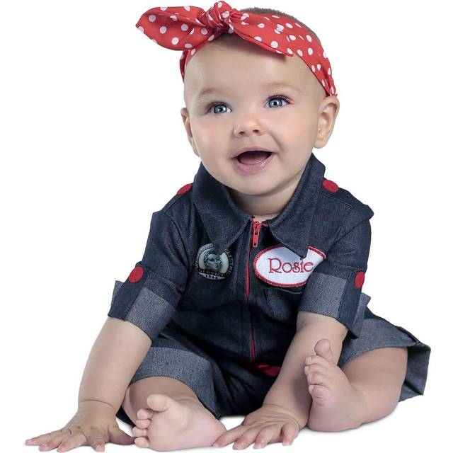 Newborn Rosie the Riveter Costume - Blue&#47;Red&#47;White (18/2T)