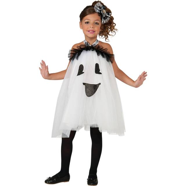 Ghost Tutu Costume Dress For Girls - Black&#47;White (M)