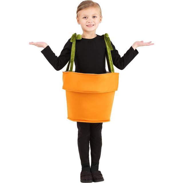 Flower Pot Toddler Costume | Plant Costumes - Orange&#47;Yellow (One-Size)