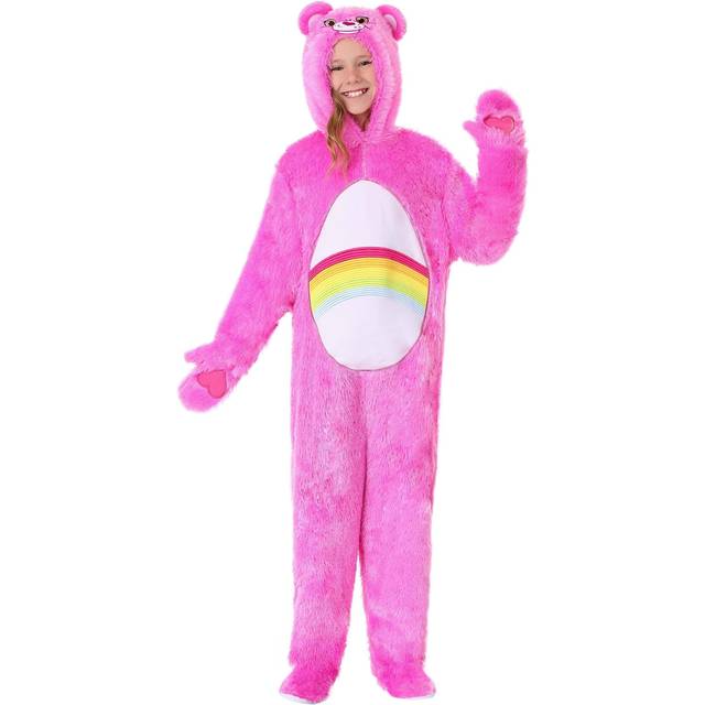 Child Care Bears Classic Cheer Bear Costume | Care Bears Costumes - Pink&#47;White&#47;Yellow (XL)