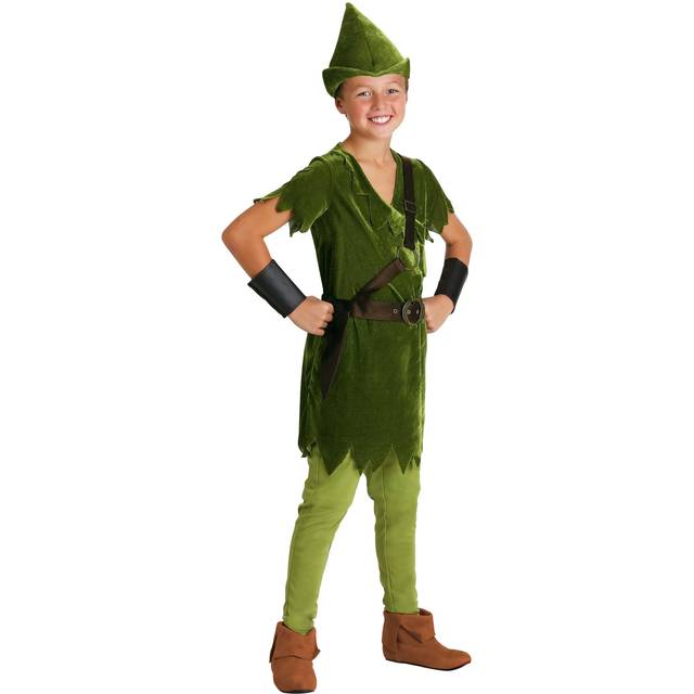 Classic Peter Pan Kids Costume | Exclusive | Made By Us - Green (2XL)