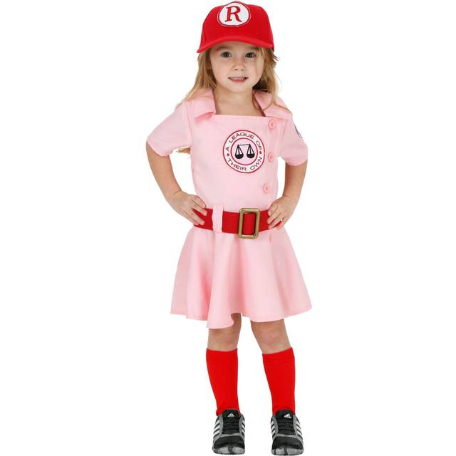 Toddler Dottie Costume from A League of Their Own - Pink&#47;Red (4T)