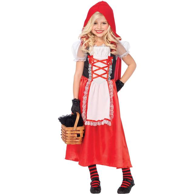 Girl's Red Riding Hood Costume | Storybook and Fairytale Costumes - Black&#47;Red&#47;White (S)