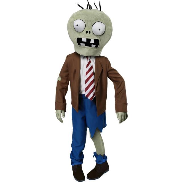 Plants Vs Zombies Zombie Costume for Kids - Green&#47;Brown&#47;Blue (XL)