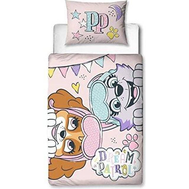 Official Toddler Cot Bed Duvet Cover | Dream Design Reversible 2 Sided Bedding Including Matching Pillow Case | Character World Brands | Polycotton,