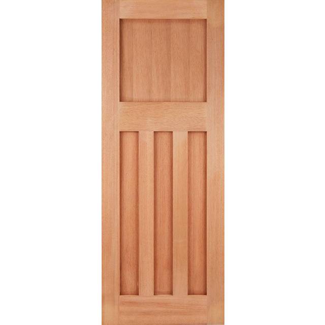 LPD DX30 4P M&T External Door - Unfinished Hardwood - 1981 x 762mm