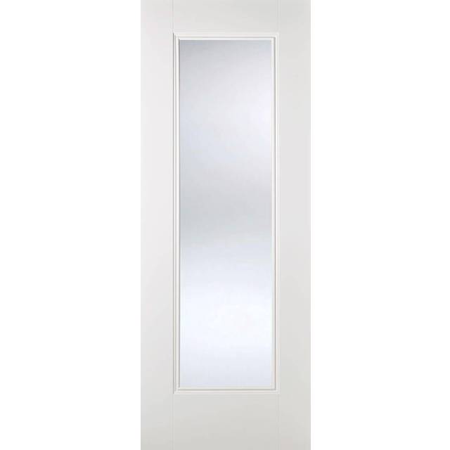 LPD Eindhoven Glazed - Solid Primed Internal Door (Size: 1981 x 686mm, Thickness: 35mm) White