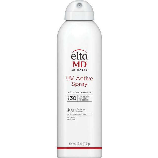 EltaMD UV Active Mineral Spray Sunscreen Broad Spectrum SPF 30  Zinc Oxide Spray Sunscreen  5 oz Spray Bottle