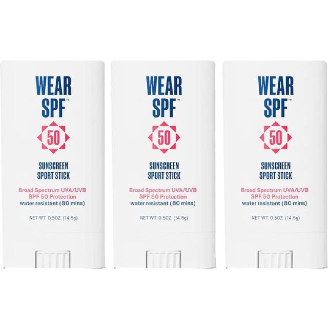 Sunscreen Sport Stick - Sweat & Water-Resistant SPF 50 for Athletes  0.5 Oz