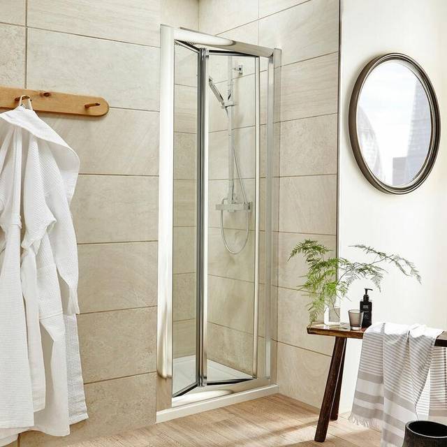 Nuie Pacific Bi-Fold Shower Door 700mm - AQBD7