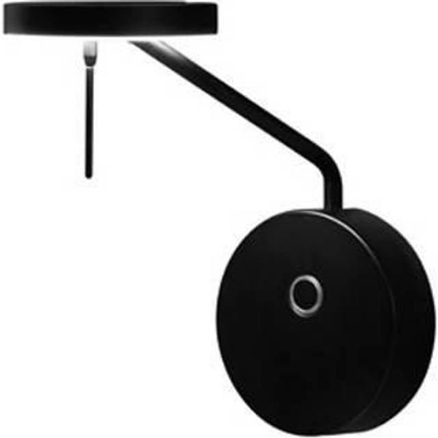 Grok Invisible - LED Wall Reading Light Matt Blac Touch dimmer 765lm 3000K