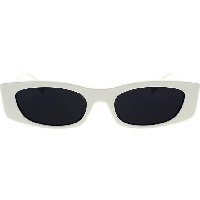 Geometric Sunglasses in White Acetate