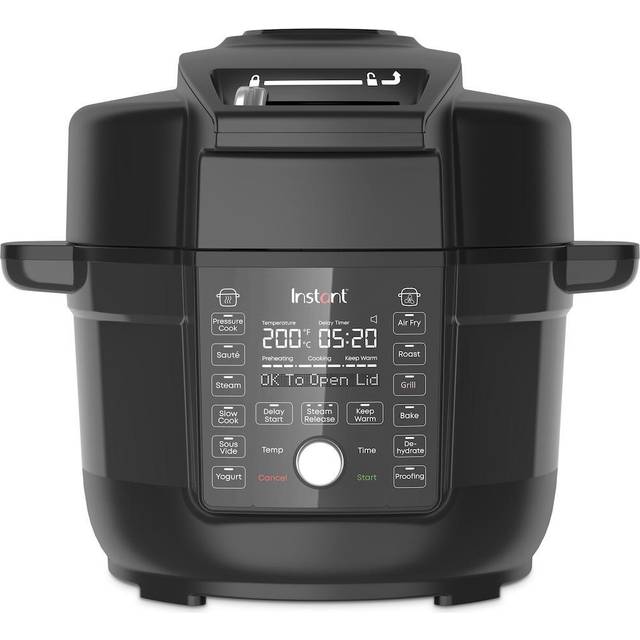 Instant Pot - Duo Crisp 13-i-1 Tryckkokare med Air Fryer Lock, 6.2L - 1500W