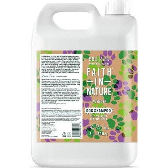 Faith in Nature Deep Cleansing Lavender Dog Shampoo Refill - 5 Litre