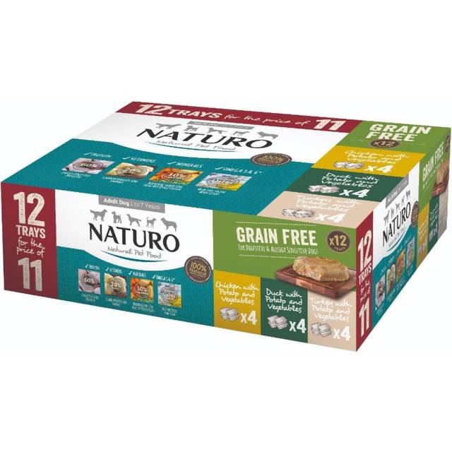 Naturo Grain Free Dog Food Trays - Poultry Selection
