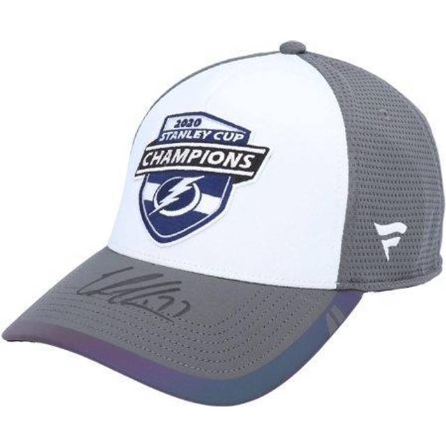 Victor Hedman Tampa Bay Lightning Autographed 2020 Stanley Cup Champions Locker Room Cap