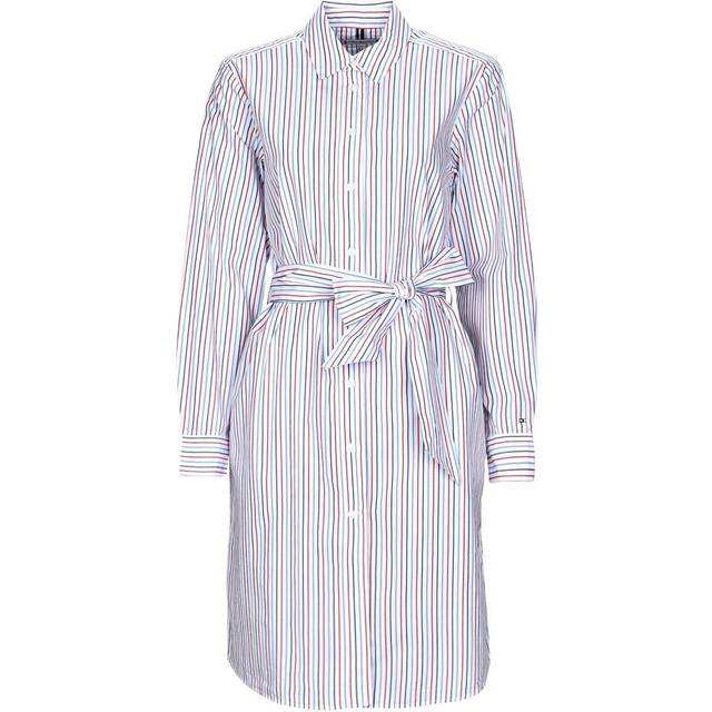 Tommy Hilfiger  Dress ORG CO GBL STP KNEE SHIRT DRESS  - FR 40 - White - FR 40