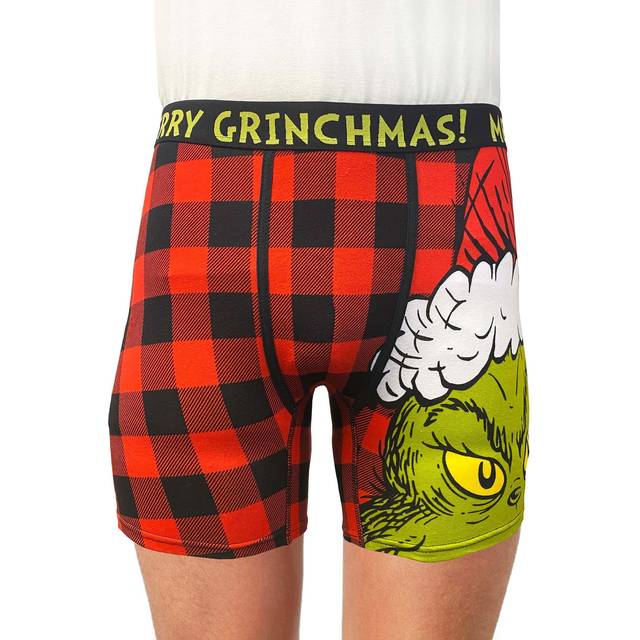 Buffalo Boxer Brief Grinch Santa | Christmas Apparel - Green&#47;Red (2X)