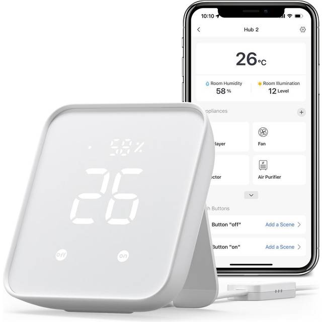 SwitchBot Smart Hub Mini 2 (4-in-1), White