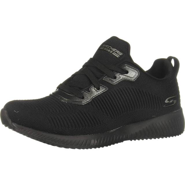 Womens Wide Fit Skechers Bobs Squad Chaos Face Off 117209 Vegan Trainers