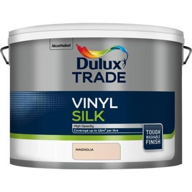 Dulux Trade - Vinyl Silk Magnolia (Ready Mixed) 10L