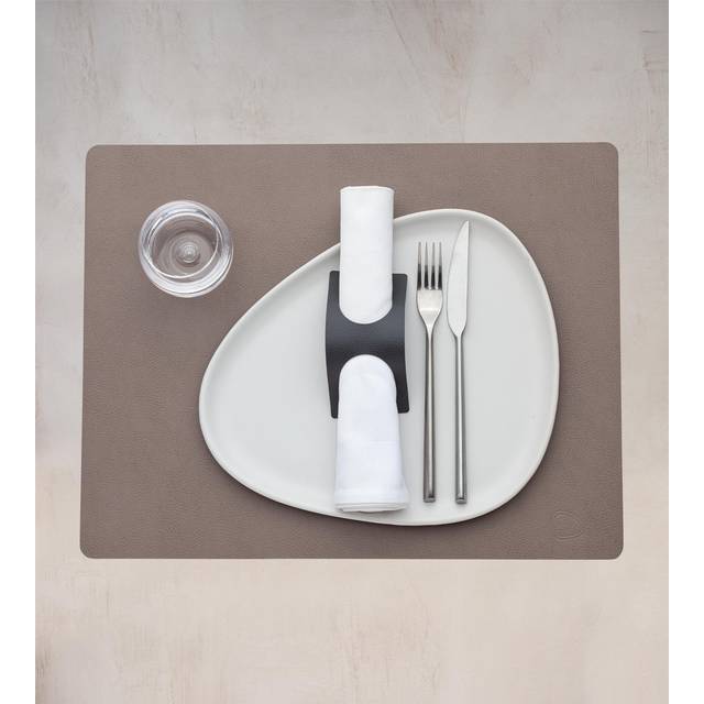 LIND DNA Serene bordstablett square L 35x45 cm Mole Grey