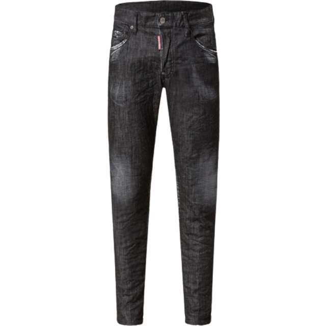 Dsquared2, Jeans, Herr, S, Denim, Svarta Denim Skater Jeans för Män
