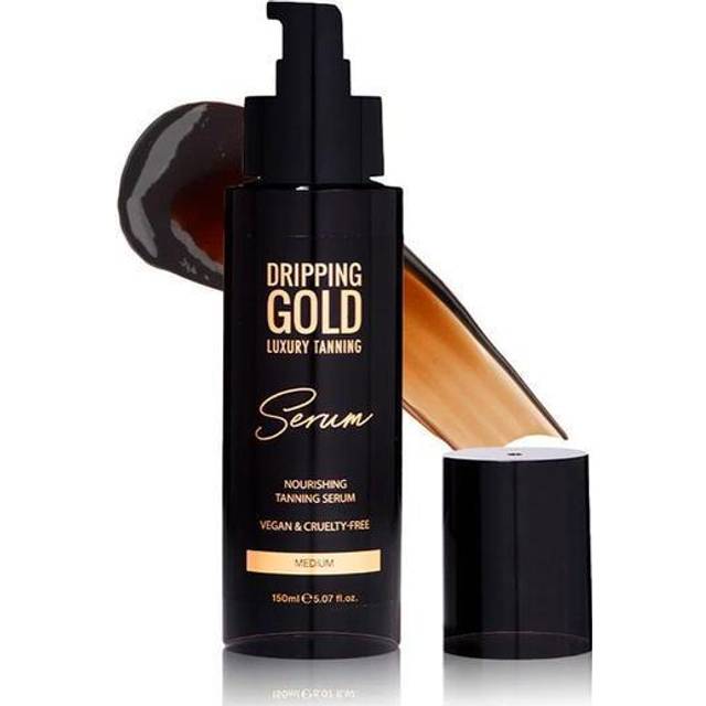 Dripping Gold Luxury Tanning Serum Brun-utan-sol lotion för kropp och ansikte Skugga Medium 150 ml