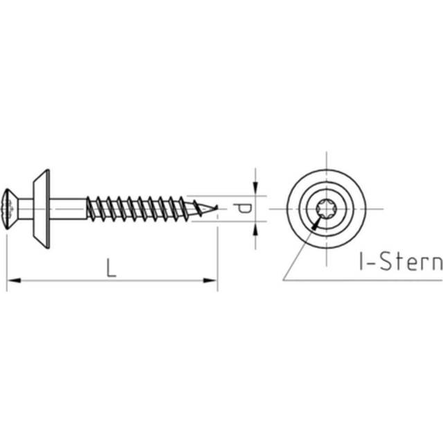 TX20ÂA2ÂKP-100 Wood Screws, 005301