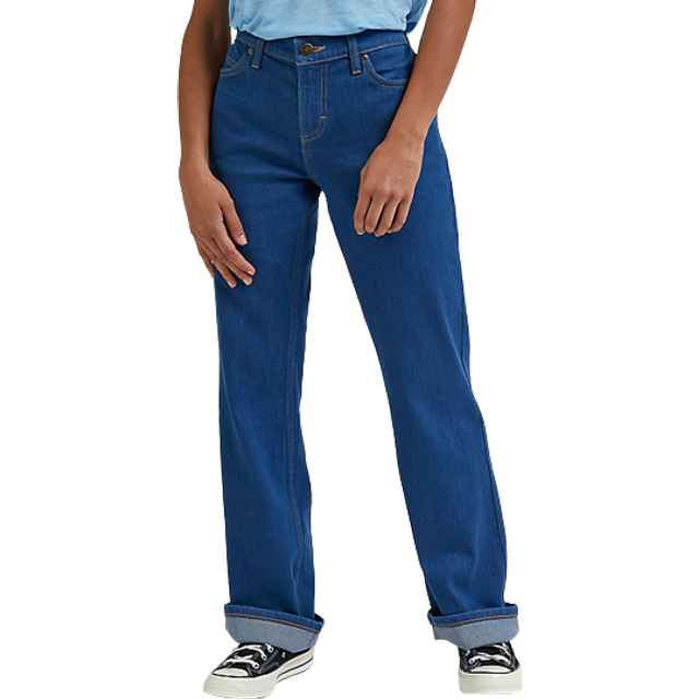 Lee dam bootcut jeans, halsduk, W29/L33, blå, 29W x 33L