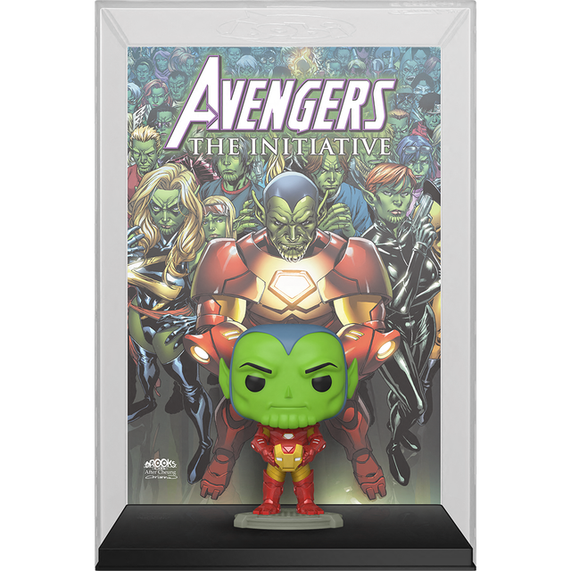 Funko POP Figure Album Marvel Avengers Skrull As Iron Man Exclusive