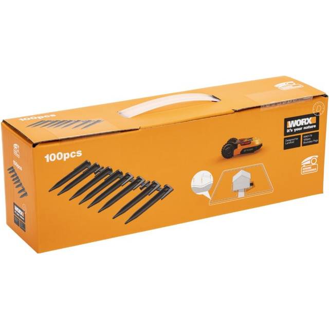 Worx WA0179 Ground Pegs for Securing Boundary Wire for Landroid Mowing Robot ? Pack of 1