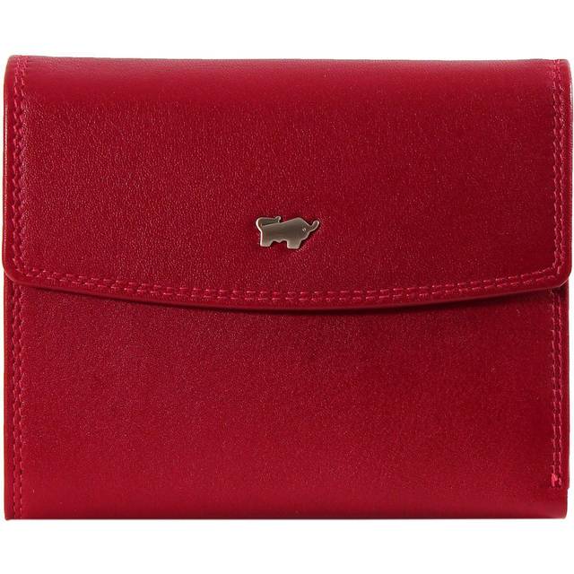 Braun Büffel Golf Secure RFID Wallet red