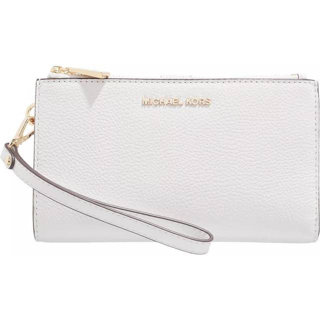 MK Adele Pebbled Leather Smartphone Wallet - White - Michael Kors - ONE SIZE