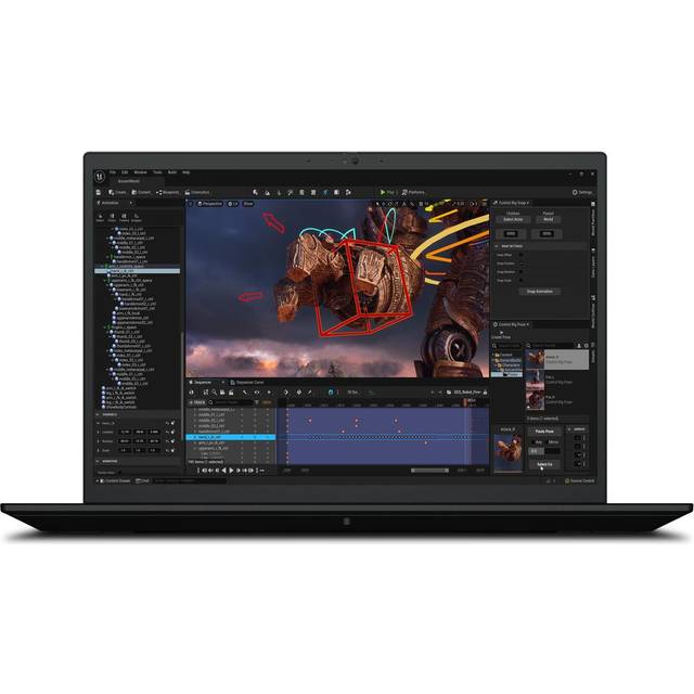 Lenovo ThinkPad P1 Gen 6 21FV - 180° gångjärn - Intel Core i9 1 3900H / 2,6 GHz - vPro Enterprise - Win 11 Pro - RTX 2000 Ada, 32 GB RAM, 1 TB SSD - NVMe, Performance (40,6 cm (16")