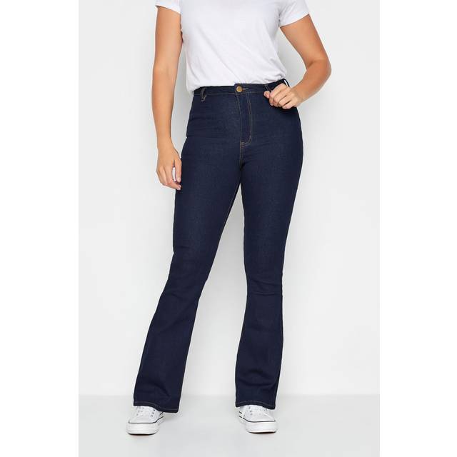 Lts Tall Indigo Blue Denim Flared Jeans Ex Long > 24 Lts | Tall Women's Bootcut & Flared Jeans - Ex Long 24