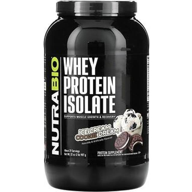 NutraBio  Whey Protein Isolate  Ice Cream Cookie Dream  2 lb (907 g)