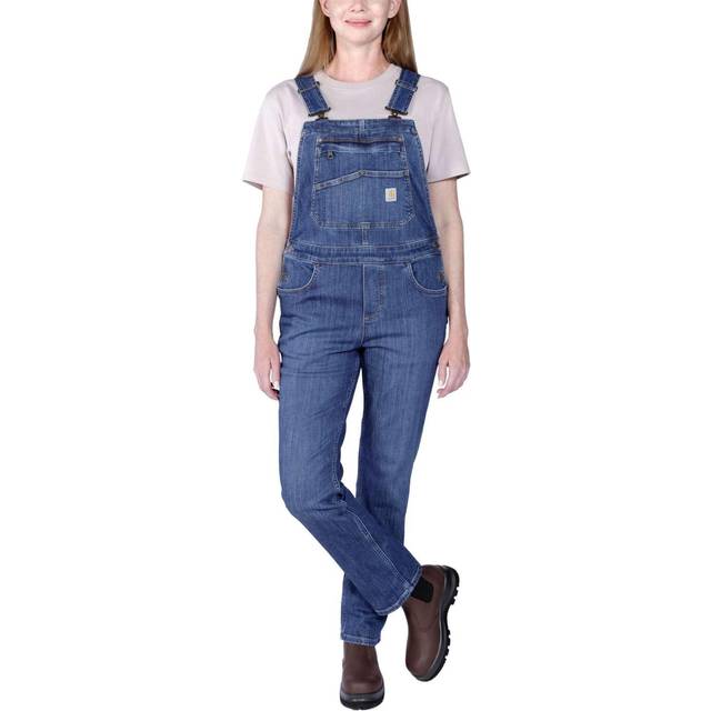 Carhartt Denim, bib women , color: Blue , size: L