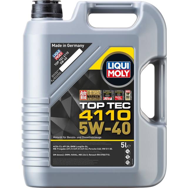 Liqui moly top tec 4110 5w40 engine oil c3 bmw-ll porsche c40 vw 511 mb 229
