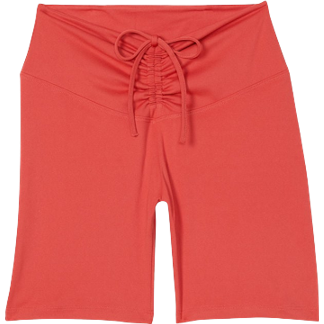Victorias Secret PINK Nantucket Red Ruched Cycling Short - nantucket red - X-SMALL
