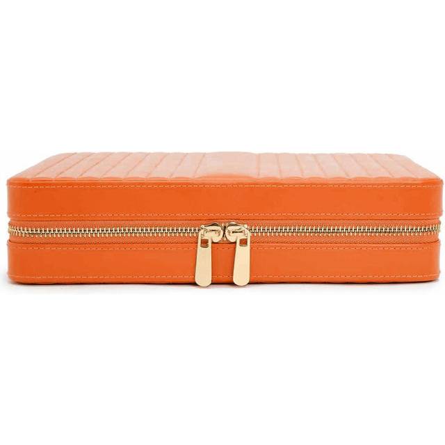 WOLF Maria Quilted Leather Zip Large Jewellery Case