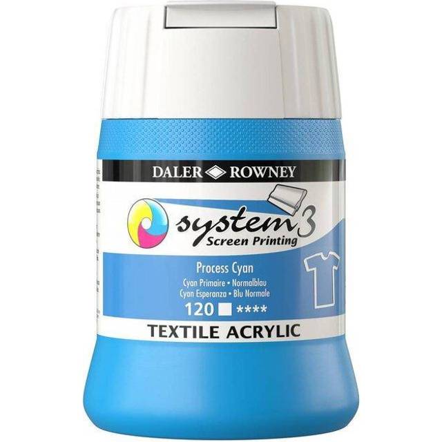 Daler-Rowney System3 250ml Textile Screen Printing Acrylic Paint P...