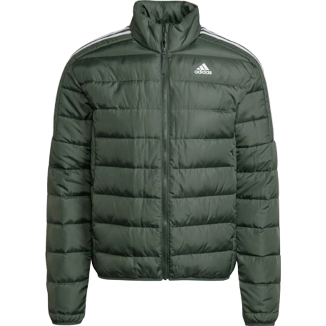 adidas Sportswear Mens ESSENTIALS DOWN JACKET - Green Recycled Material - Size Large
