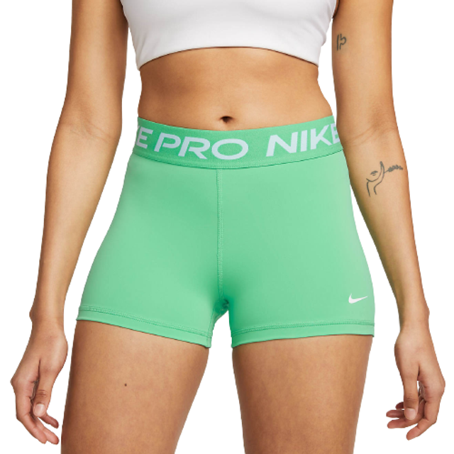 Nike Pro Women s 3 Shorts Spring Green White Price