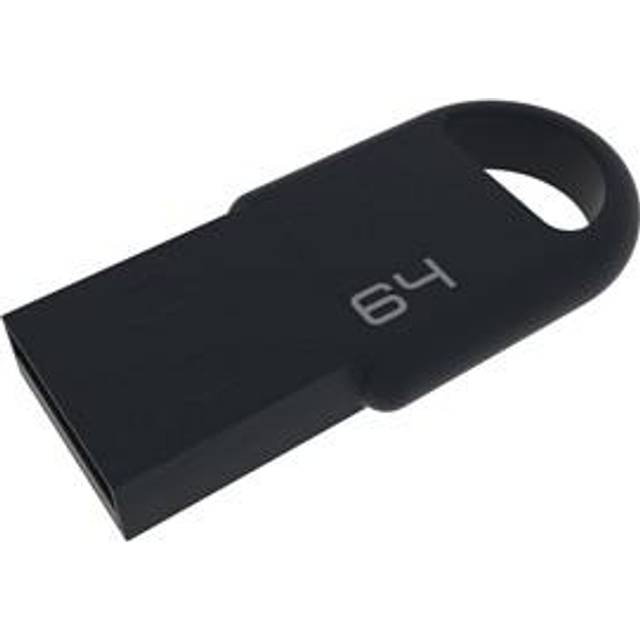 EMTEC D250 Mini - USB flashdrive - 64 GB - USB 2.0 - sort