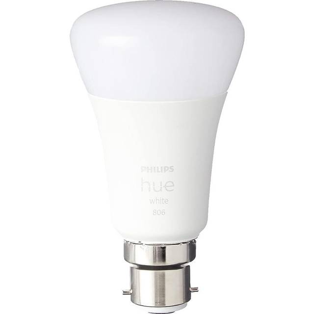 Philips Hue White Smart Bulb Twin Pack LED [B22 Bayonet Cap]. Works with Alexa, Google Assistant and Apple HomeKit