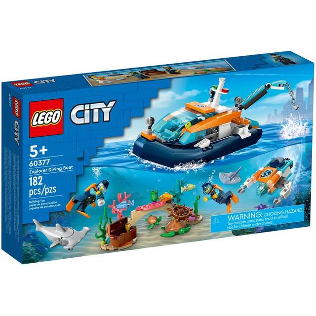 LEGO 60377 City Explorer Diving Boat Toy