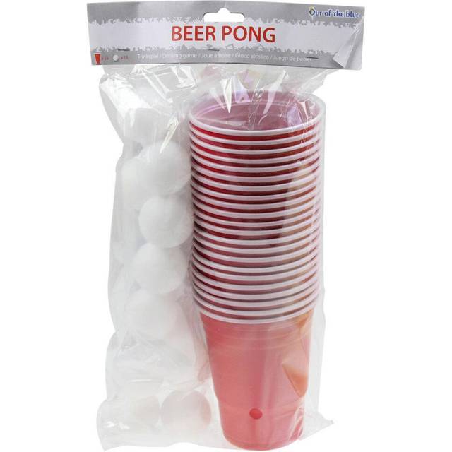 Beer Pong Drinking Game Set Adult Student Fun Drinking Games Plastic Cups Balls